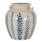 Blue Flora Amphora Vase - Blue Ceramic Decorative Vase