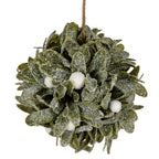 Frosted Mistletoe Ball Decoration