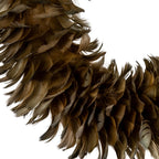 Fawn Feather Wreath Christmas Decoration