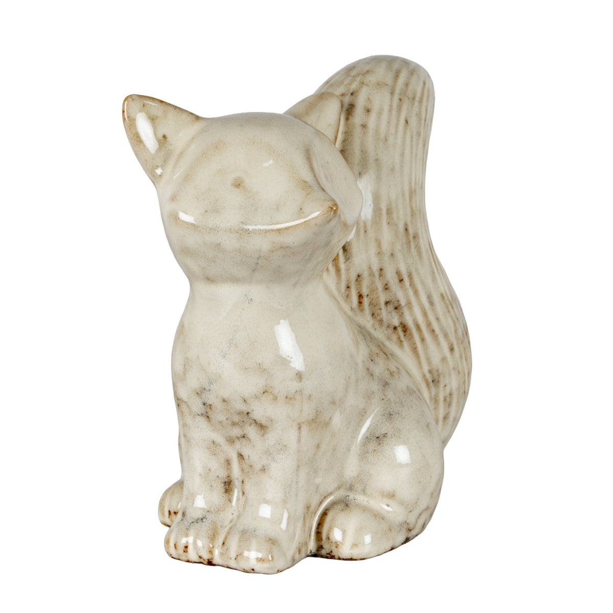 Alora Ceramic Fox Looking Left Decorative Decorative Home Accessory