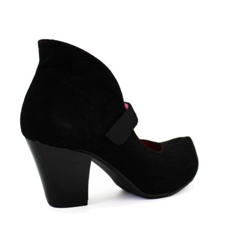Stylo - Black Suede bar shoe Secondary image