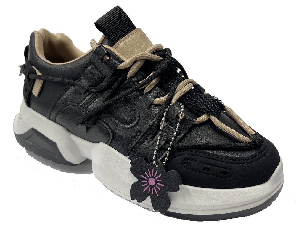 Women's 9183 Casual Lace Up Trainers Secondary image