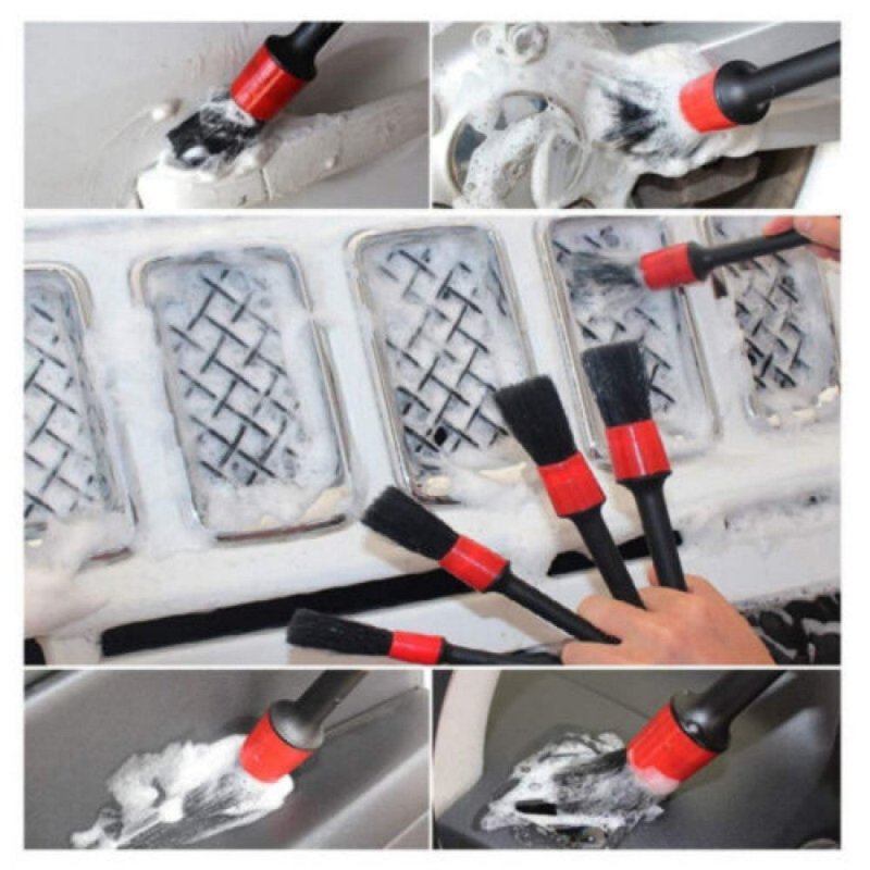 26PCS Car Cleaning Kit Auto Interior Exterior Detailing Brush Set w/Gloves Towel - British D'sire