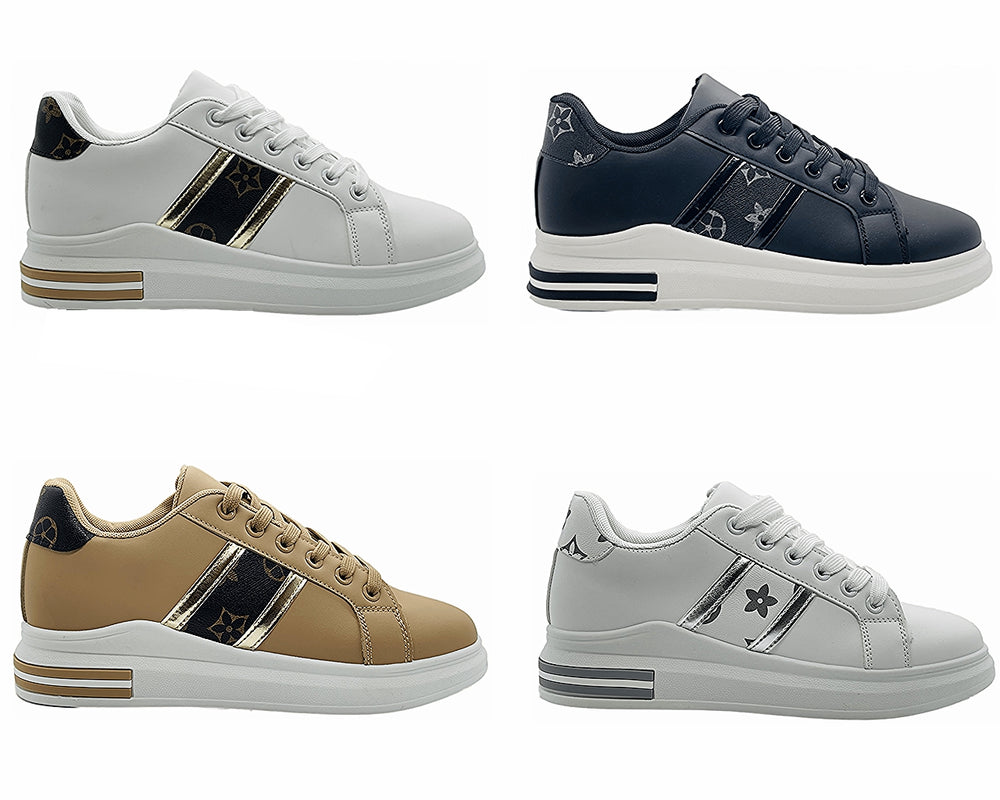 Women's DF738 Casual Lace Up Trainers Main image