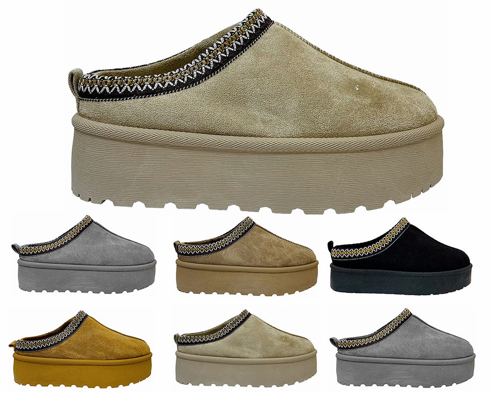 Women's Faux Suede Aztec Platform Shoes Main image