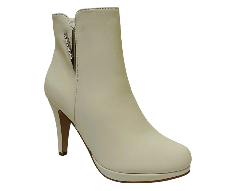 Women's Faux Leather Round Toe Ankle Boots Secondary image