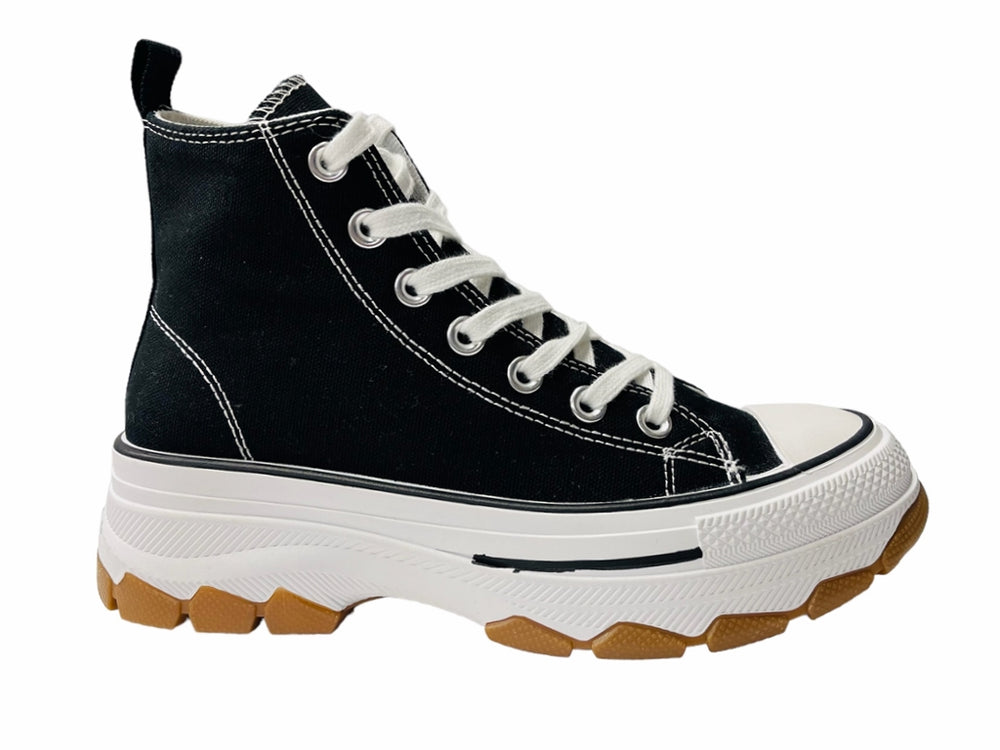 Women’s Chunky Sole Canvas Trainers