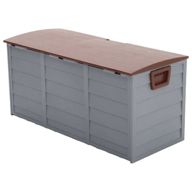 290L Waterproof Large Plastic Garden Storage Box with Wheels - Storage Box - British D'sire