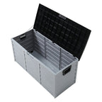 290L Waterproof Large Plastic Garden Storage Box with Wheels - Storage Box - British D'sire