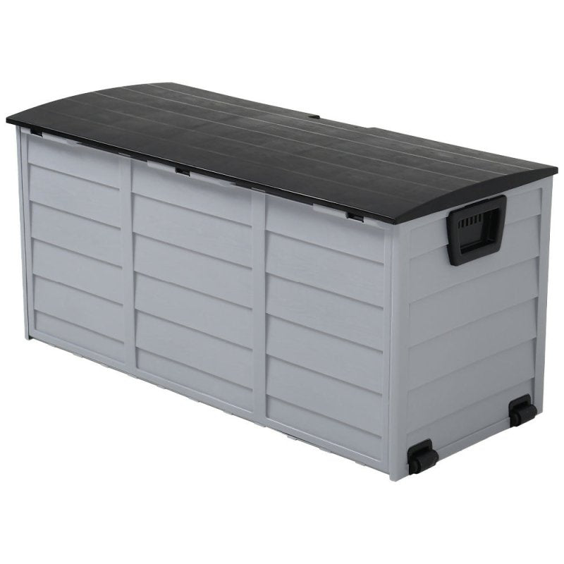 290L Waterproof Large Plastic Garden Storage Box with Wheels - Storage Box - British D'sire