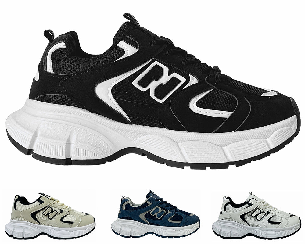 Women's Casual Chunky Sole Lace Up Trainers Main image