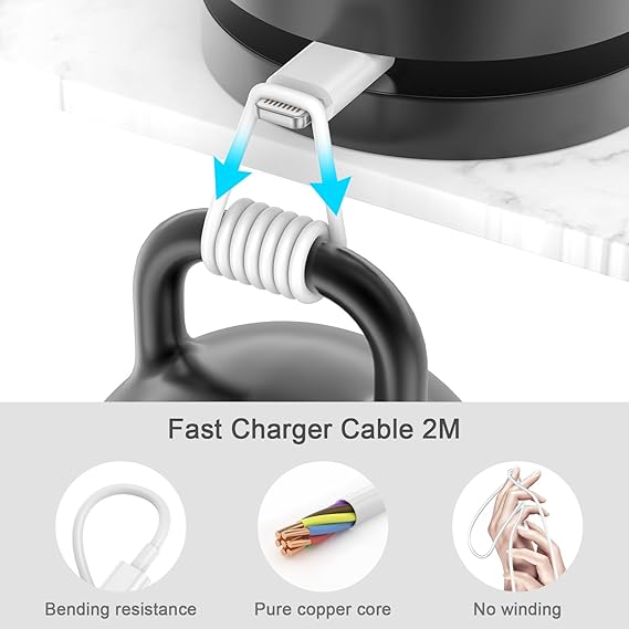 2Pack for iPhone Charger Fast Charge, USB C Charger Plug Adapter and Fast Charger Cable 2M Lead Charging for Apple iPhone 14 13 12 11 Pro Max XS XR X SE 8 7 Plus, for iPad/Pro/Air - iPhone Charger - British D'sire