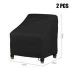 2Pcs Outdoor Patio Waterproof Furniture Cover - Furniture Cover - British D'sire