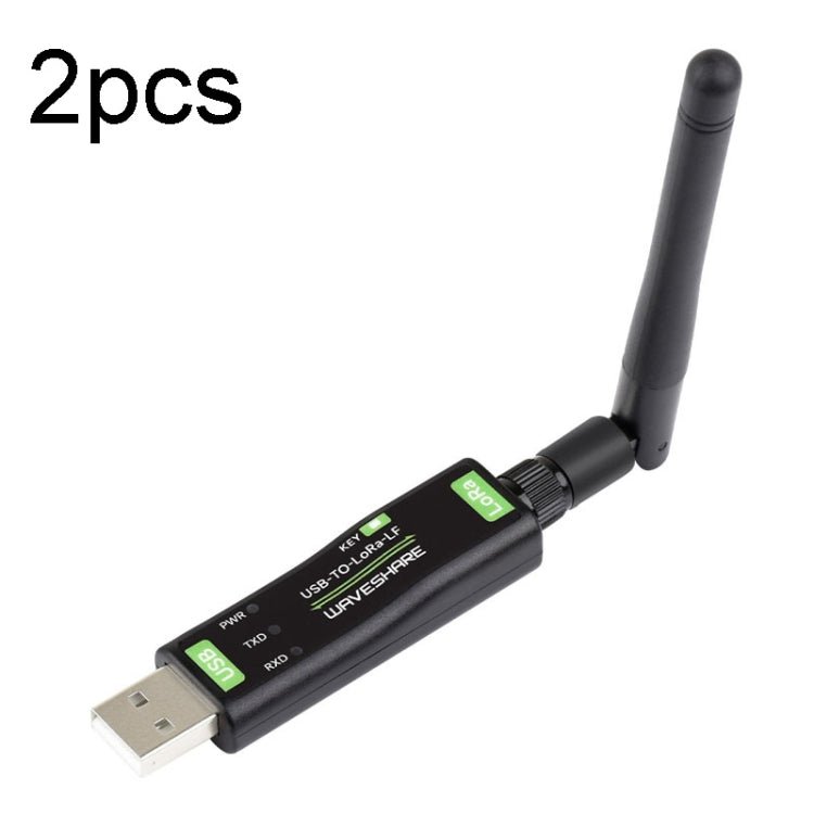 2pcs Waveshare 24513 USB To LoRa Data Transfer Module Based On SX1262 LF Version Using TCXO Crystal Oscillator - British D'sire