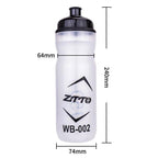 2pcs ZTTO wb-002 750ml Portable Fitness Sports Cup Bicycle Outdoor Riding Water Bottle - British D'sire