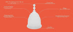 2pk Omnitex Menstrual Cups | 100% Pure Medical Grade Silicone | Safe Eco - Friendly Tampon & Pad Alternative | Non - Toxic ISO10993 Tested | BPA & Latex - Free, Pack of 2X Large Cups - Menstrual Cup - British D'sire