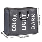 3 Bin Laundry Hamper Laundry Basket Laundry Sorter - Laundry Basket - British D'sire