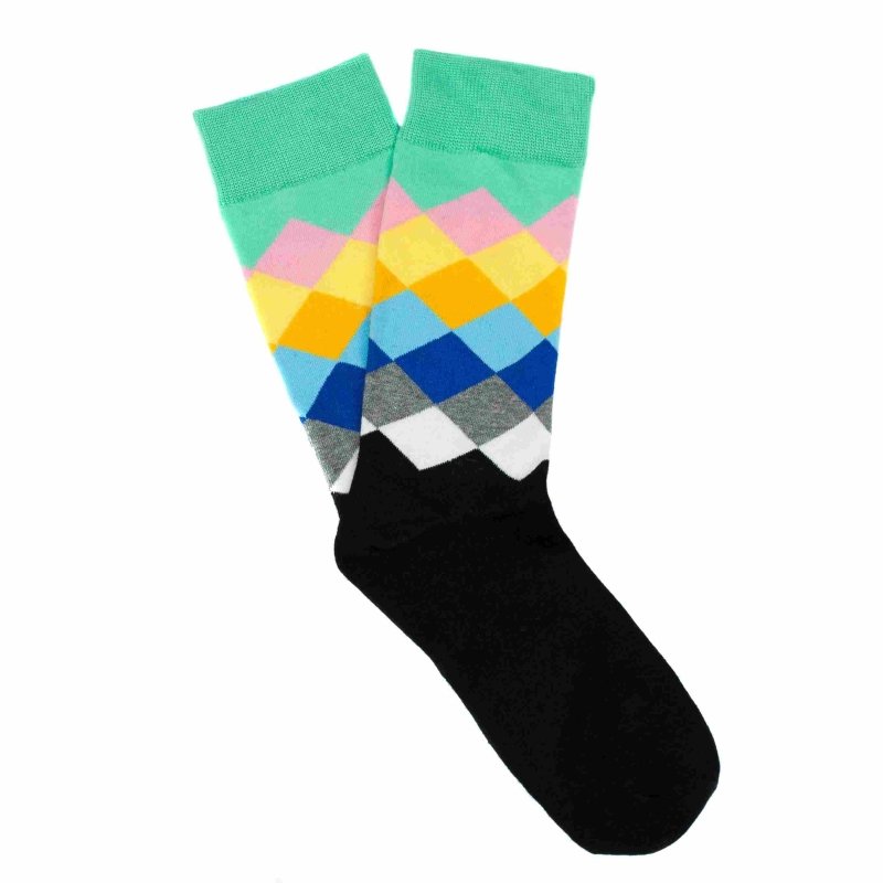 3-Pack Green and Black Socks - All Products - British D'sire
