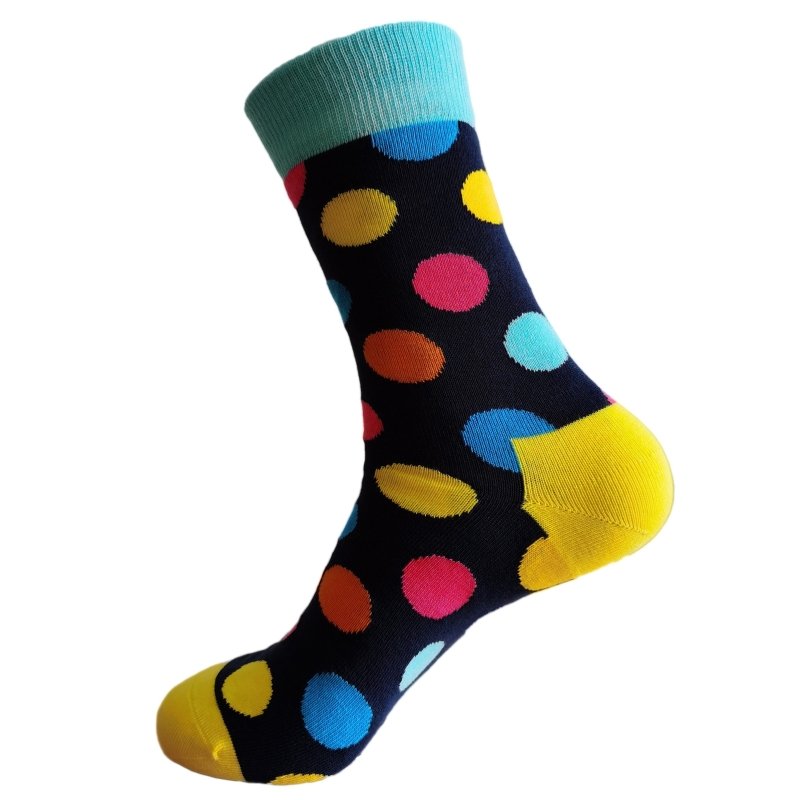 3-Pack Multicoloured Polka Dot Socks - All Products - British D'sire