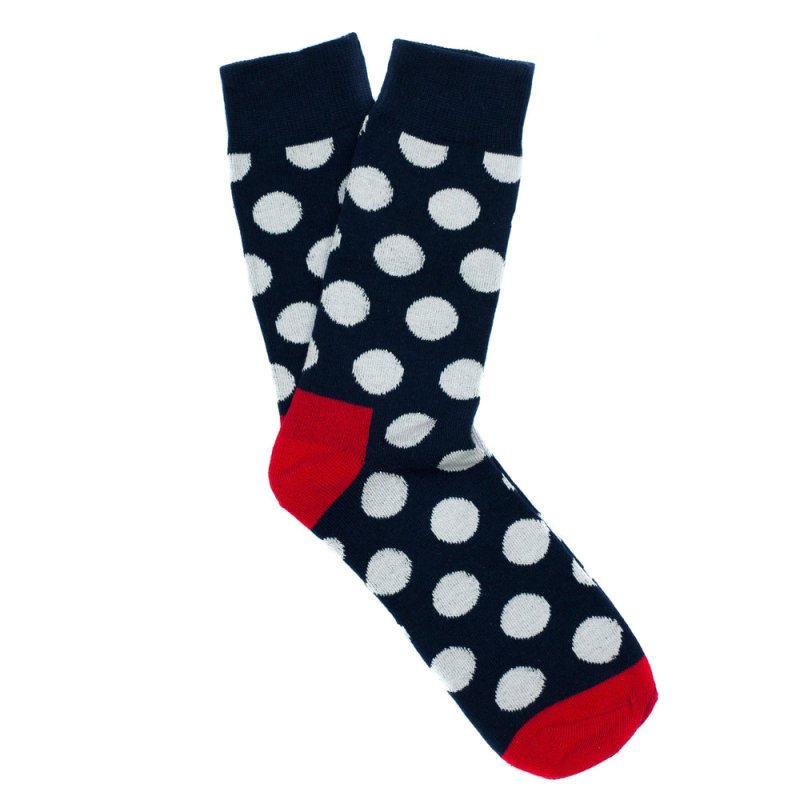 3 - Pack Navy Polka Dot Socks - All Products - British D'sire