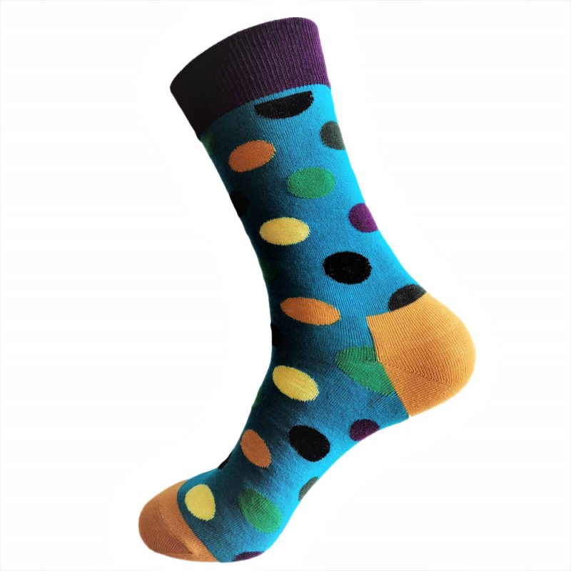 3 - Pack Teal Polka Dot Socks - All Products - British D'sire