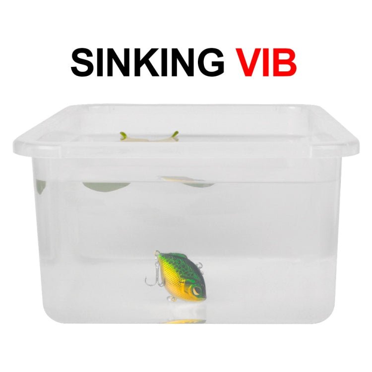 3 PCS PROBEROS DW1044 4.5cm/8.5g Lure Fake Bait Iconic Plastic VIB Hard Bait(H) - British D'sire
