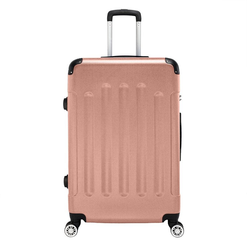 3 Pcs Suitcase Lightweight ABS Carry-on Hand Luggage 4 Spinner Wheels Trolley Case - British D'sire