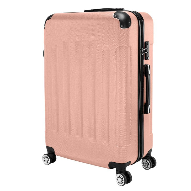 3 Pcs Suitcase Lightweight ABS Carry-on Hand Luggage 4 Spinner Wheels Trolley Case - British D'sire
