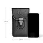3 PCS WEIXIER 8640 7 Inch Belt Waistband Bag Outdoor Sports Men Mobile Phone Waist Bag(Black) - Waist Bag - British D'sire