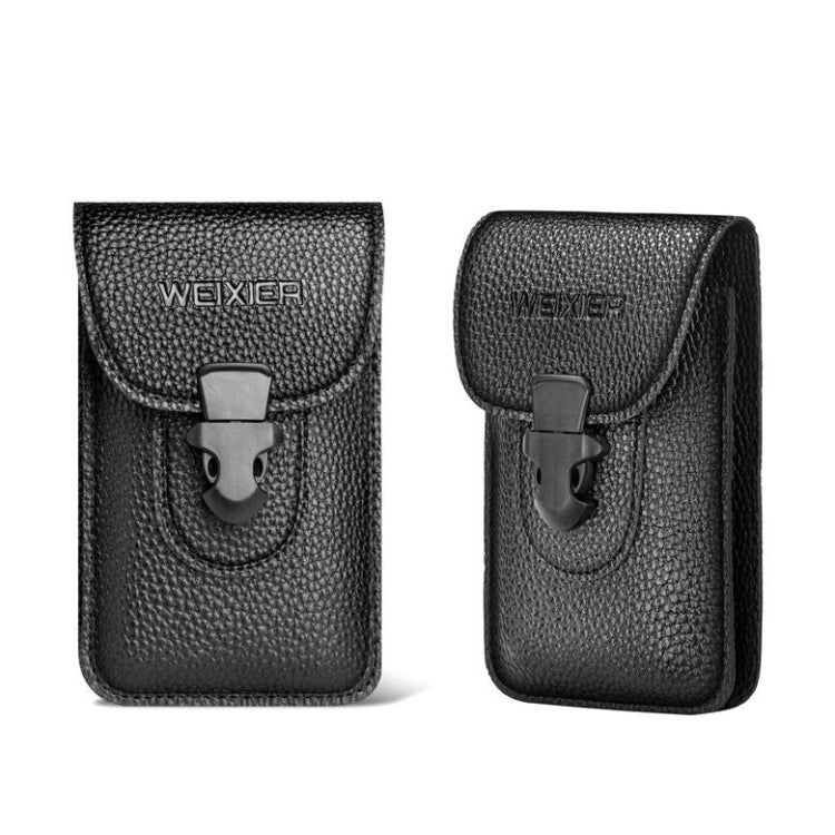 3 PCS WEIXIER 8640 7 Inch Belt Waistband Bag Outdoor Sports Men Mobile Phone Waist Bag(Black) - Waist Bag - British D'sire Main image