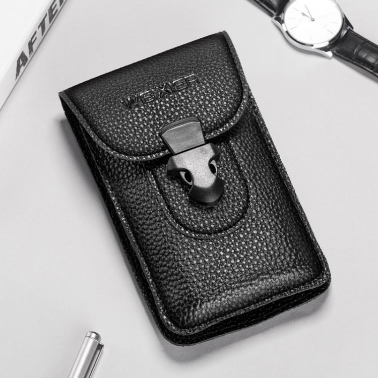 3 PCS WEIXIER 8640 7 Inch Belt Waistband Bag Outdoor Sports Men Mobile Phone Waist Bag(Black) - Waist Bag - British D'sire