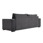 3 - Seater Dark Grey Sofa Couch - Sofa - British D'sire