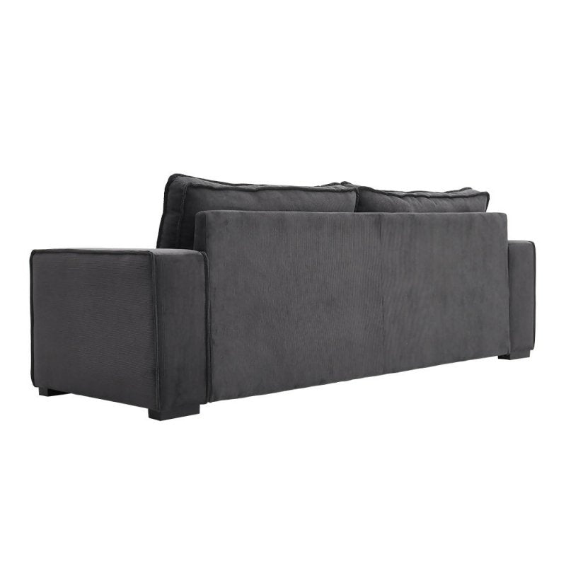 3 - Seater Dark Grey Sofa Couch - Sofa - British D'sire