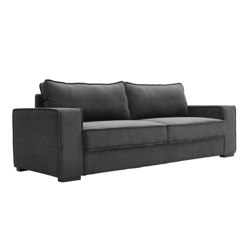 3 - Seater Dark Grey Sofa Couch - Sofa - British D'sire Main image