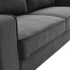 3 - Seater Dark Grey Sofa Couch - Sofa - British D'sire