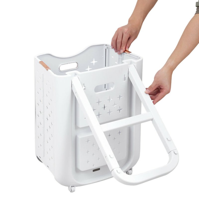 3 - Tier Foldable Laundry Baskets with Casters - Laundry Basket - British D'sire