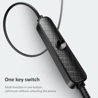 30 PCS USAMS EP - 42 3.5mm Plating Metal In - ear Wired Earphone, Length: 1.2m, Test Tube Packaging(Black) - British D'sire