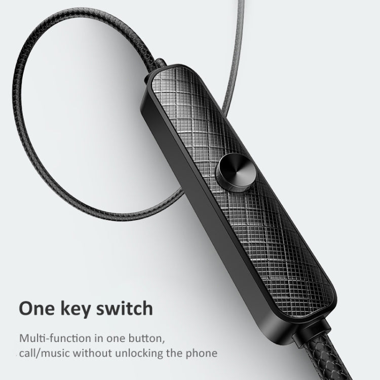 30 PCS USAMS EP - 42 3.5mm Plating Metal In - ear Wired Earphone, Length: 1.2m, Test Tube Packaging(Black) - British D'sire