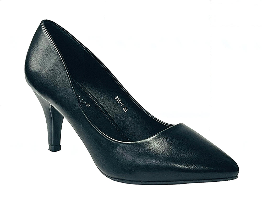 Women's Faux Leather Stiletto Heel Court Shoes Main image