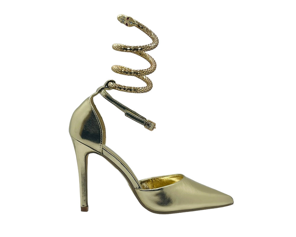Women's Stiletto Heel Snake Head Spiral Shoes Main image