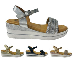 Women's Wedge Heel Ankle Strap Sandals