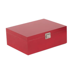 Red Hamper Red Wooden Storage Box