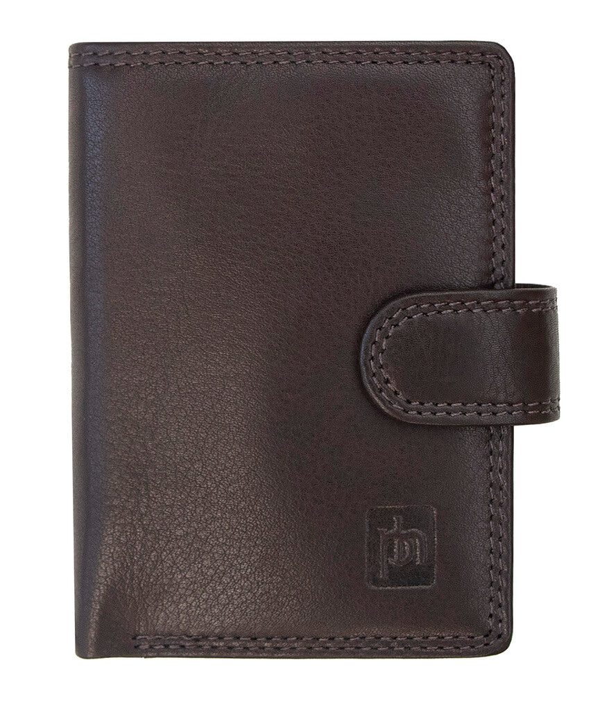 Men's Black card holder soft nappa leather wallet by Primehide | Bifold wallet comes with RFID secure protection