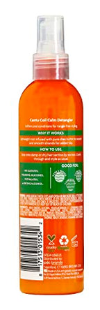 CANTU, Shea Butter for Natural Hair Coil Calm Detangler, 237ml (packaging may vary)