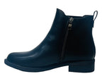 Faux Leather Smart Zip Ankle Boots