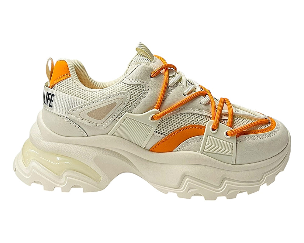 Chunky Sole Lace Up Casual Trainers