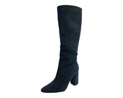 All Over Rhinestone Knee High Boots