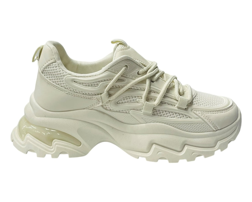 Chunky Sole Lace Up Sports Trainers Secondary image