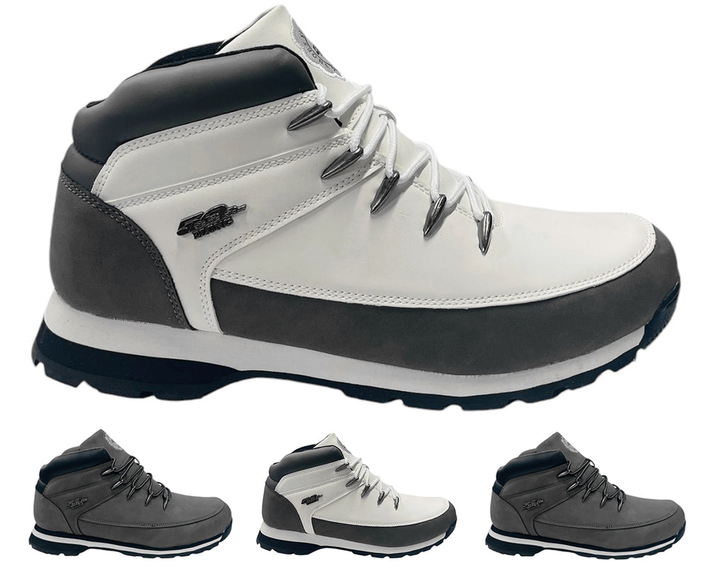 Faux Leather Lace Up Hiking Boots Main image