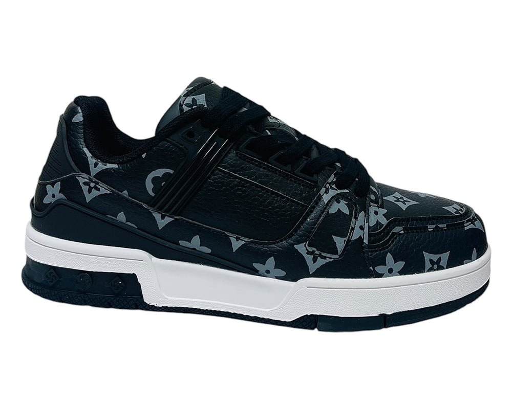 Casual Faux Leather Lace Up Trainers